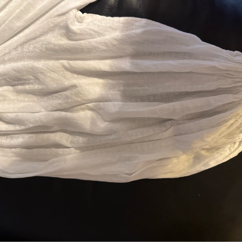Vintage Eileen West for Queen Anne’s Lace White Cotton Maternity Dress - Picture 11 of 11